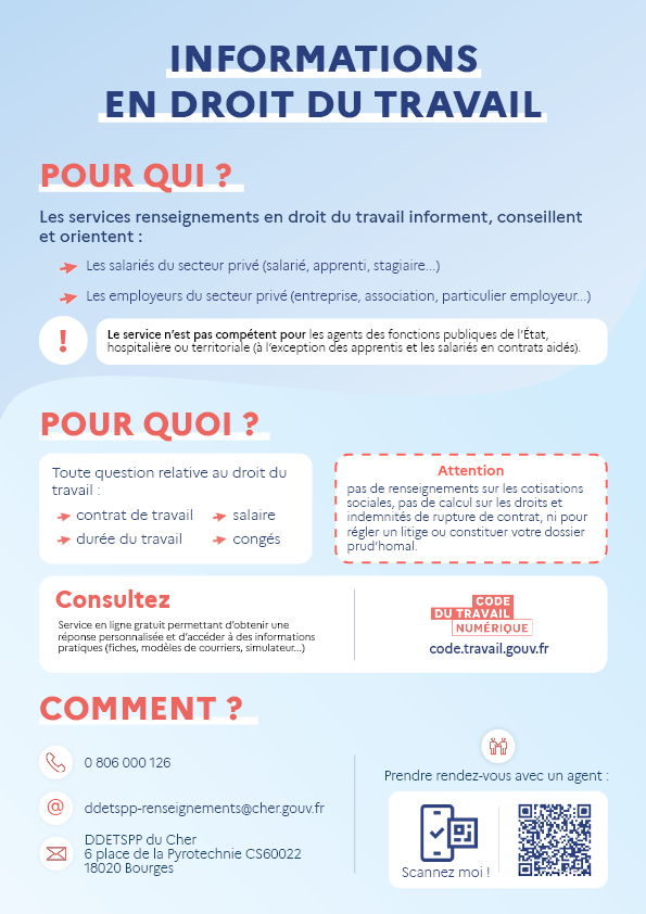 Information droit du travail