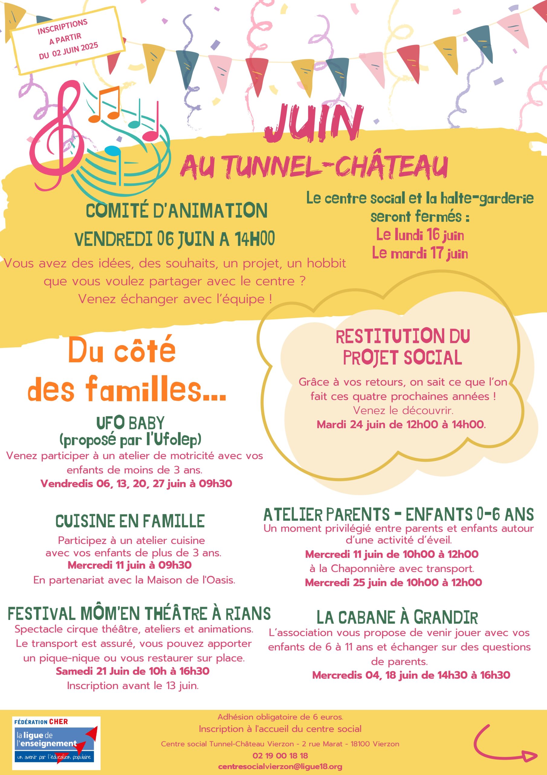 Affiche Tunnel Château en fête juin 2025