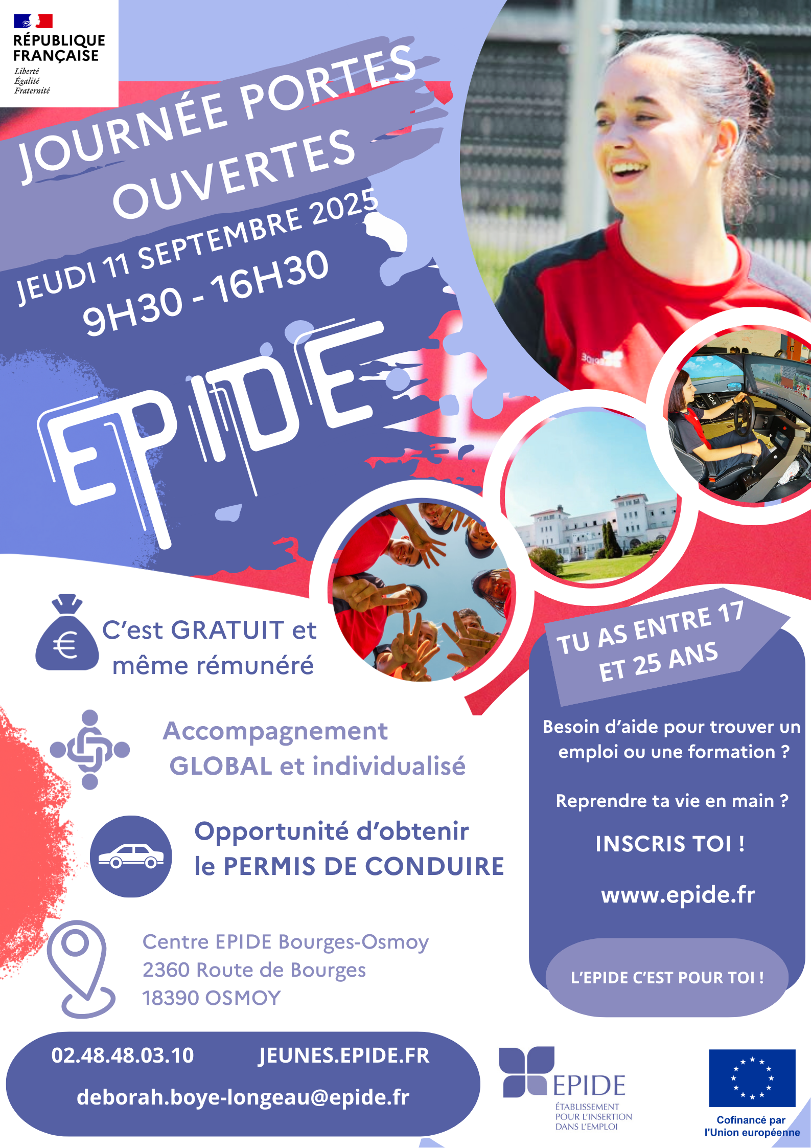 AFFICHE JPO 2025 EPIDE