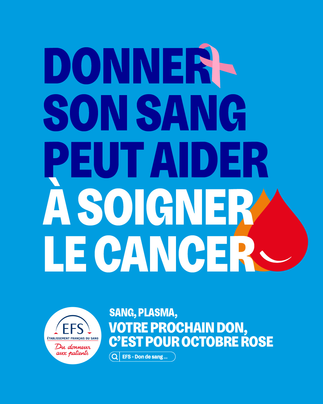 Octobre rose - dons du sang